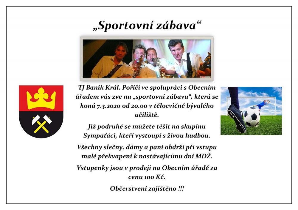 Sportovní zábava, 7. 3. 2020